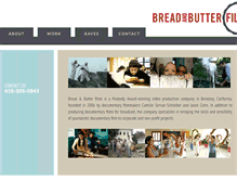 Tablet Screenshot of breadandbutterfilms.com